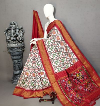 PALUIDSS5A09NSCD14- Ikat silk saree
