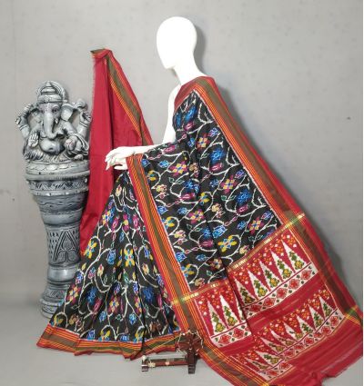 PALUIDSS5Y02ISDC04- Ikat silk saree