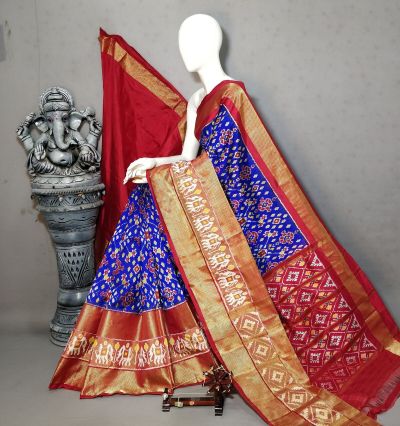 PALUIDSS5A06NCDC06- Ikat silk saree