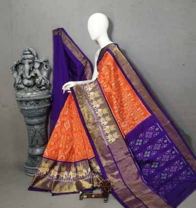 PALUIDSS5A06NCDC26- Ikat silk saree