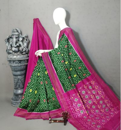 PALUIDSS5A07BSCC27- Ikat silk saree