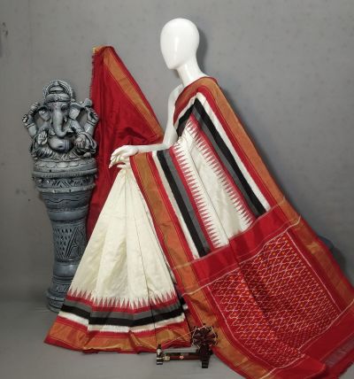 PALUIDSS5A07BSCC33- Ikat silk saree