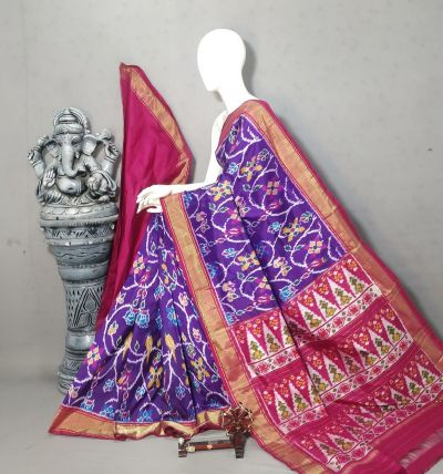 PALUIDSS5Y02ISDC03- Ikat silk saree