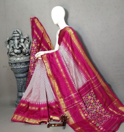 PALUIDSS5Y03TSDC15- Ikat silk saree