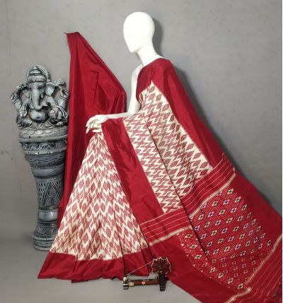 PALUIDSS5A07BSCC38- Ikat silk saree