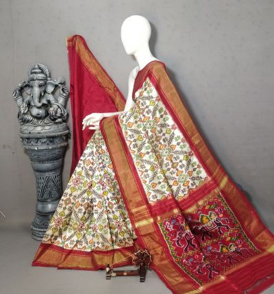 PALUIDSS5A09NSCD15- Ikat silk saree