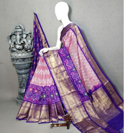 PALUKBRS5M31ENCC04- Kanchi border Ikat silk saree