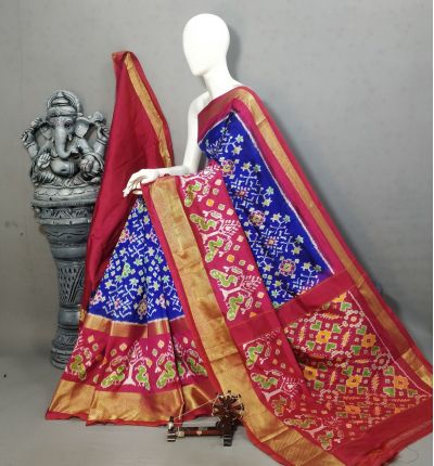 PALUIDSS5A06NCDC42- Ikat silk saree