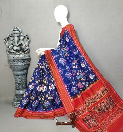 PALUIDSS5A09NSCD09- Ikat silk saree