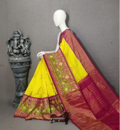 PALUIDSS5A07BSCC16- Ikat silk saree