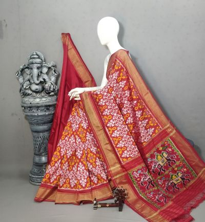PALUIDSS5A07BSCC13- Ikat silk saree