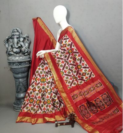PALUIDSS5A09NSCD13- Ikat silk saree