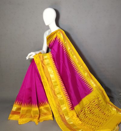 PGMRILWS5Y12XEDC30- light weight Ikat silk saree