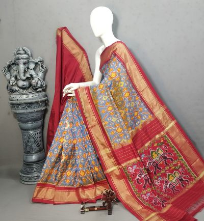 PALUIDSS5A06NCDC01- Ikat silk saree