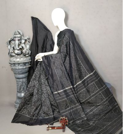 PALUIDSS5A07BSCC20- Ikat silk saree