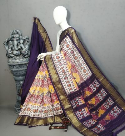 PALUIDSS5A09NSCD11- Ikat silk saree