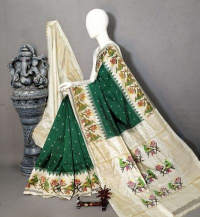 PALUIDSS5Y20NSCD11- Ikat silk saree