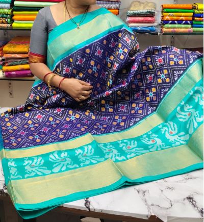 PSRHIDSS5A09NSCD12- Ikat silk saree