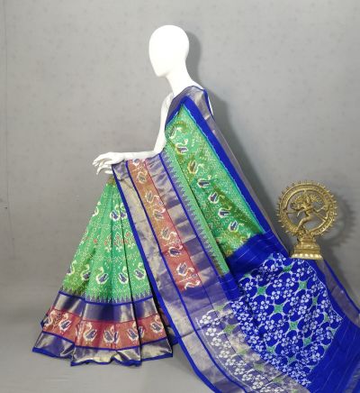 PRKSIDSS5Y05NDDC06- Ikat silk saree