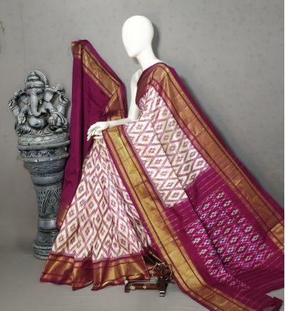 PALUIDSS5A06NCDC20- Ikat silk saree