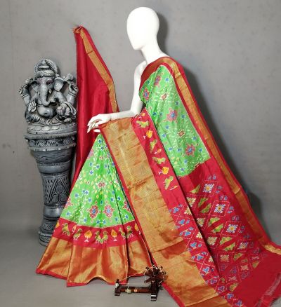 PALUIDSS5A06NCDC09- Ikat silk saree