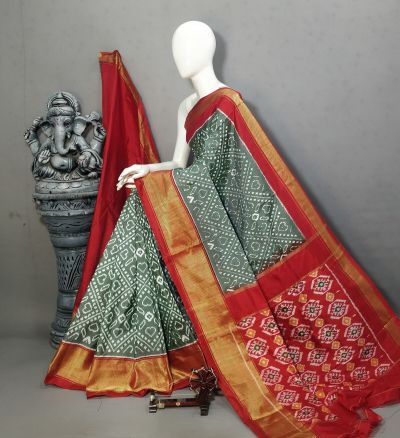 PALUIDSS5A06NCDC45- Ikat silk saree