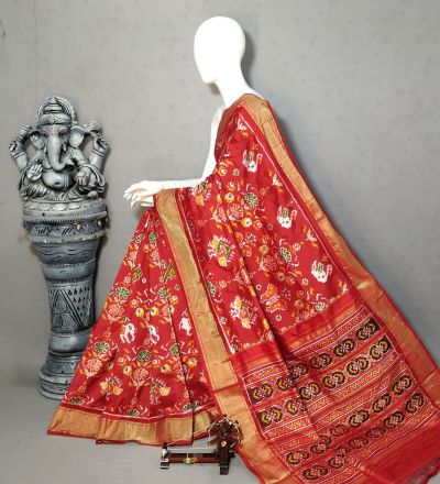 PALUIDSS5A09NSCD10- Ikat silk saree