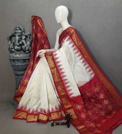 PALUIDSS5A09NSCD21- Ikat silk saree