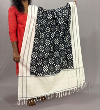 PSSIICDP5Y04IBDC05- Double Ikat cotton dupatta