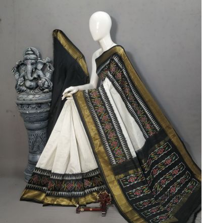 PALUIDSS5A06NCDC37- Ikat silk saree
