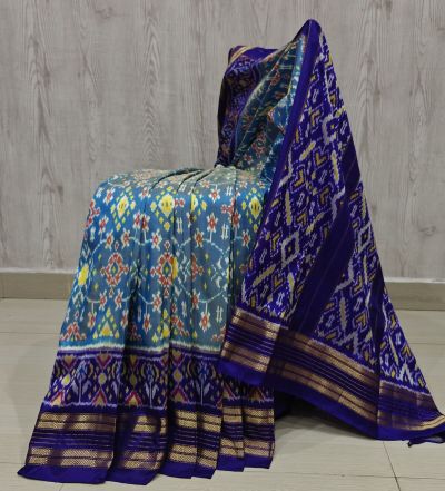 PSHLIDSS5Y12NCDD04- Ikat silk saree