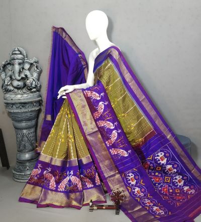 PALUIDSS5A09NSCD01- Ikat silk saree