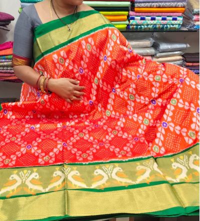 PSRHIDSS5A09NSCD13- Ikat silk saree