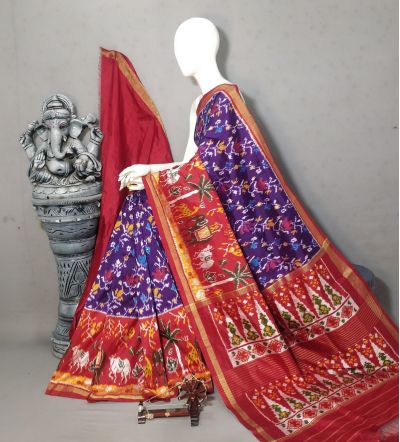 PALUIDSS5Y02ISDC08- Ikat silk saree