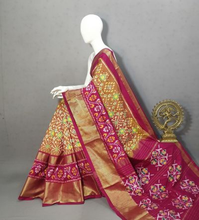PRKSIDSS5Y05NDDC07- Ikat silk saree