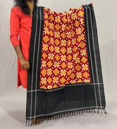 PSSIICDP5Y04IBDC02- Double Ikat cotton dupatta