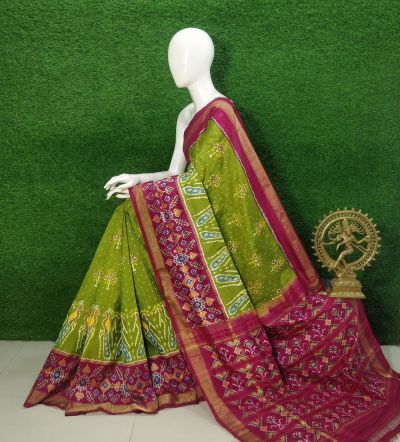 PUSNIDSS5Y09NDCC08- Ikat silk saree