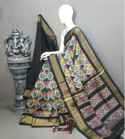 PALUIDSS5A06NCDC02- Ikat silk saree