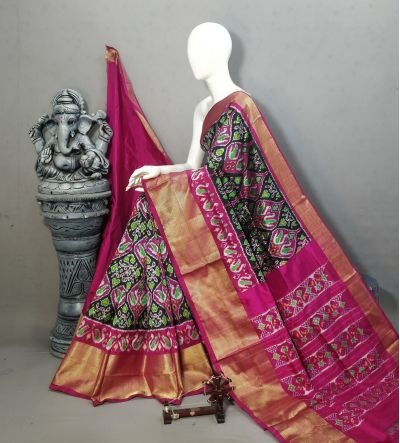 PALUIDSS5A06NCDC33- Ikat silk saree