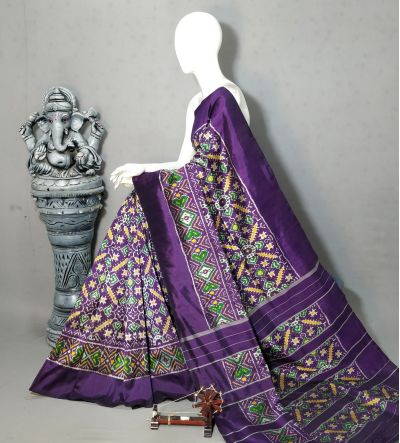 PALUIDSS5A07BSCC46- Ikat silk saree