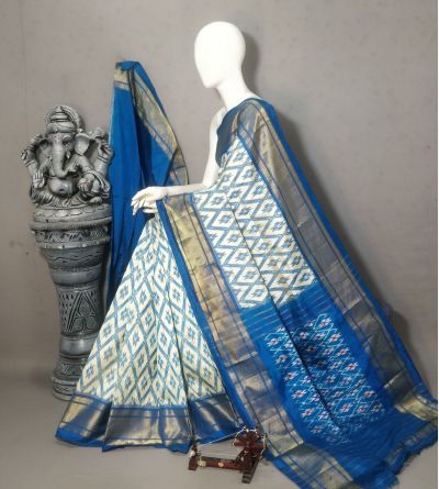 PALUIDSS5A06NCDC12- Ikat silk saree