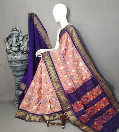 PALUIDSS5A06NCDC23- Ikat silk saree