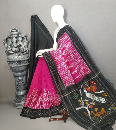 PALUIDSS5A07BSCC04- Ikat silk saree