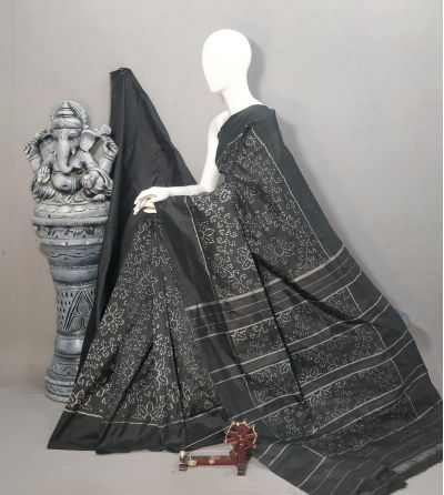 PALUIDSS5A07BSCC48- Ikat silk saree