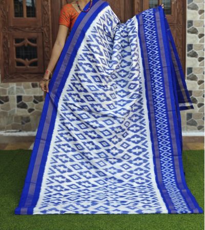 PGMRILWS5A07XECD51- light weight Ikat silk saree