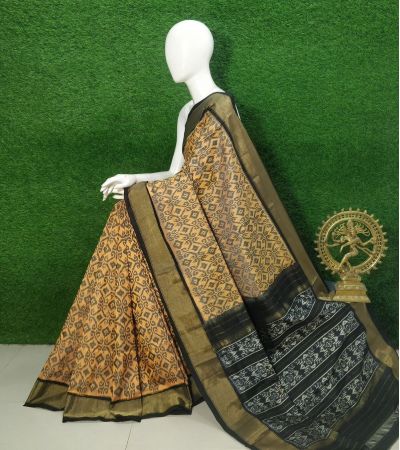 PUSNIDSS5Y09NDCC03- Ikat silk saree