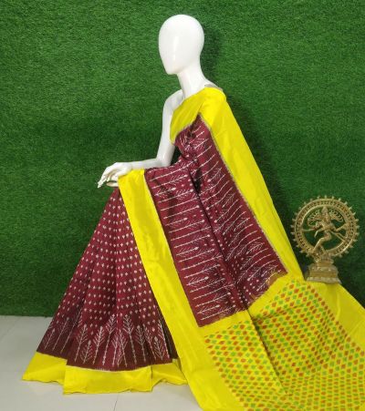 PUSNIDSS5Y09NDCC15- Ikat silk saree