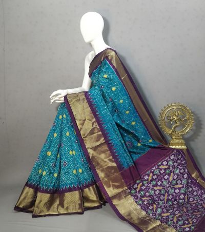 PRKSIDSS5Y05NDDC11- Ikat silk saree
