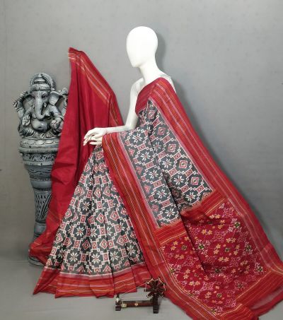 PALUIDSS5A07BSCC26- Ikat silk saree