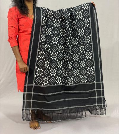 PSSIICDP5Y04IBDC10- Double Ikat cotton dupatta
